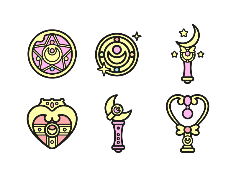 800x600 Sailor Moon Icons