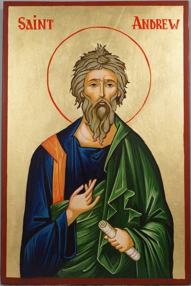 669x1000 Saint Andrew The Apostle Hand Painted Icon