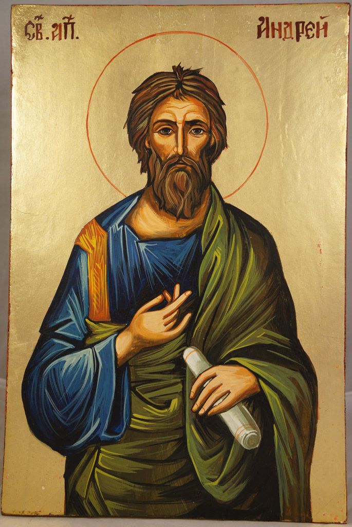 685x1024 Saint Andrew The Apostle Hand Painted Icon Male Saints