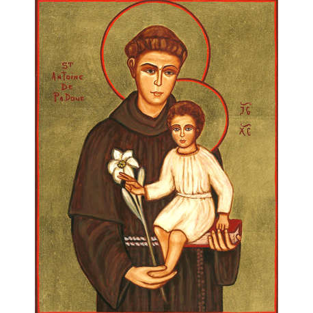 Saint Anthony Of Padua Icon at Vectorified.com | Collection of Saint ...