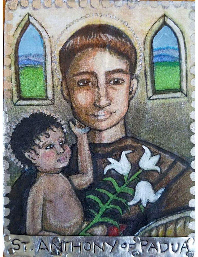 794x1028 St Anthony Of Padua Icon Etsy