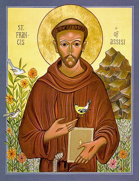 461x600 St Francis Of Assisi Icon Reproduction