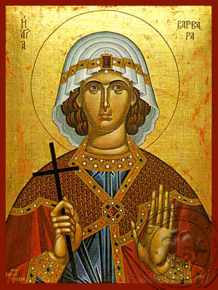 308x408 Saint Barbara, The Great Martyr