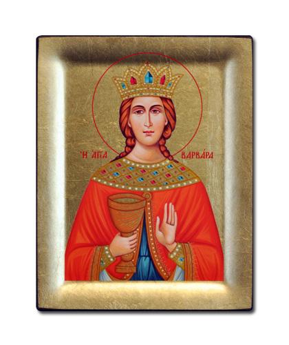 420x500 Saint Barbara Icon Holy Cross Bookstore