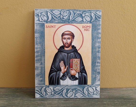 570x449 Saint Dominic Artst Dominic Iconsaint Dominic Christian Etsy