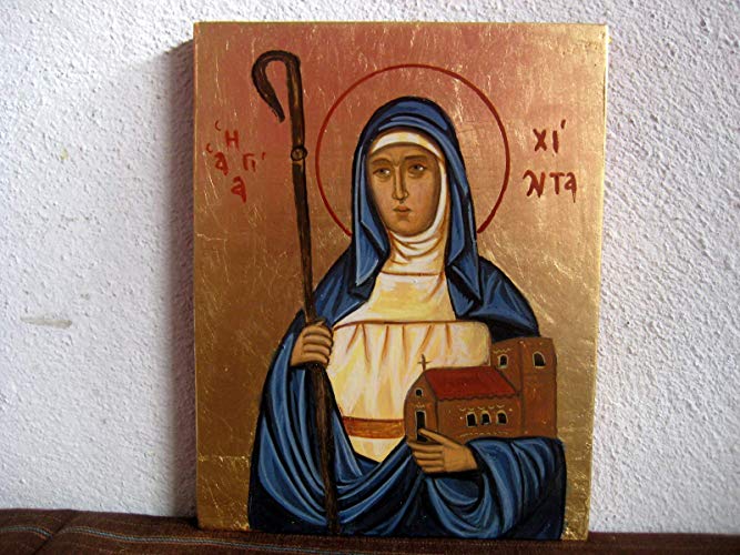 667x500 Byzantine Icon Saint Hilda Abbess Of Whitby Hand