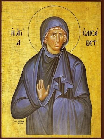 350x465 Greek Orthodox Icon Of Saint Elizabeth The Mother Of St John