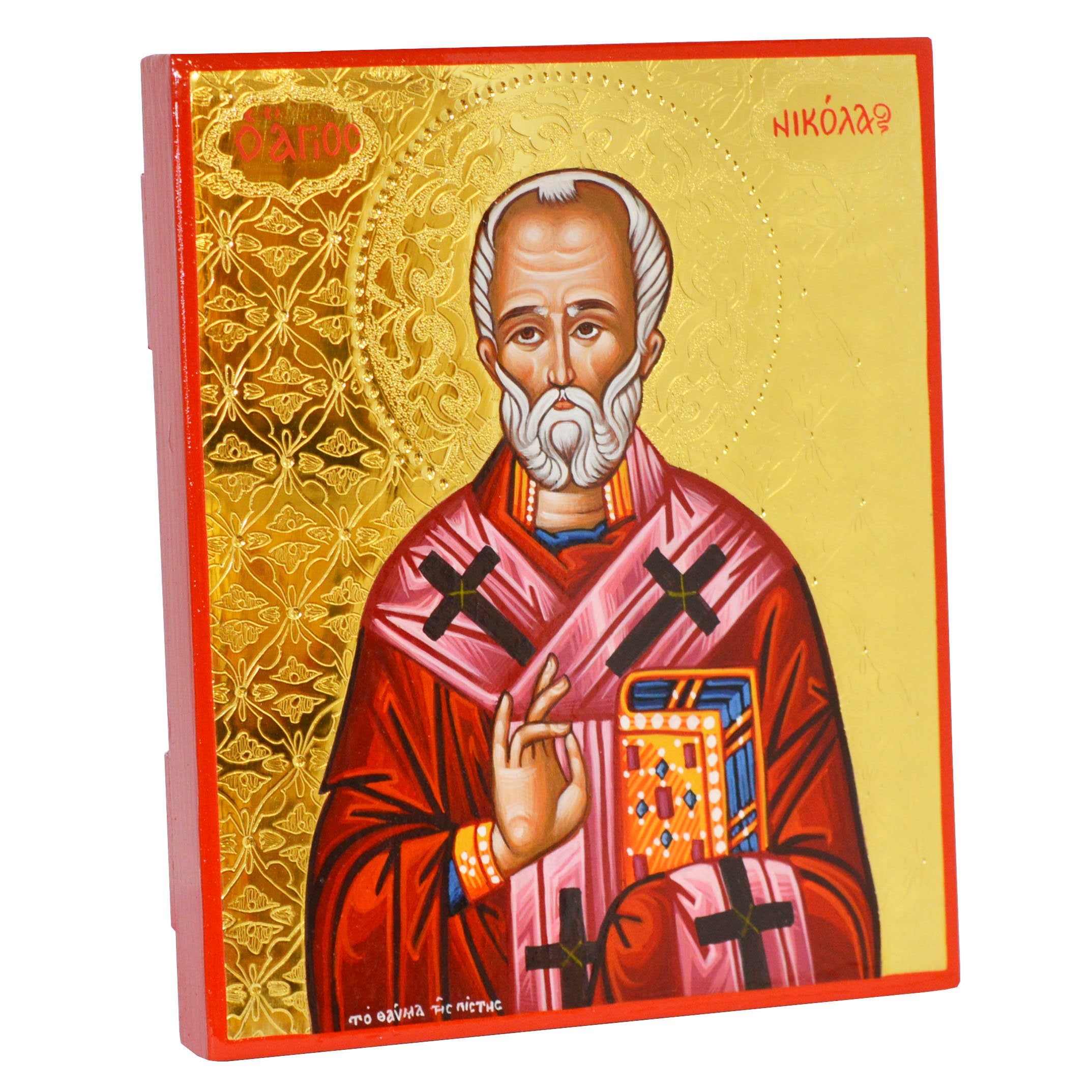 2147x2147 Saint Nicholas Icon Gold Icon Handpainted Icon Handmade Icon Etsy