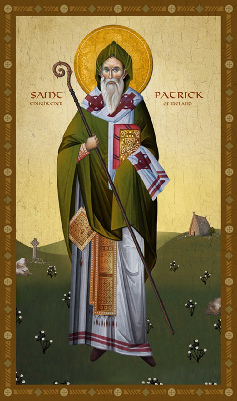 759x1280 Icon Of St Patrick, Enlightener Of Ireland