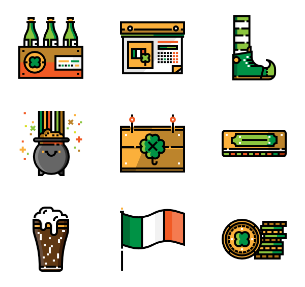 600x564 Saint Patricks Day Icons