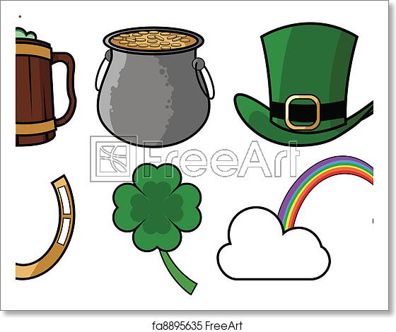 560x470 Free Art Print Of St Patricks Day Icon Set An Icon Set For St