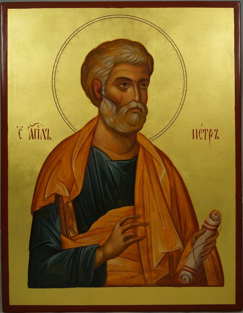 775x1000 Saint Apostle Peter Hand Painted Icon