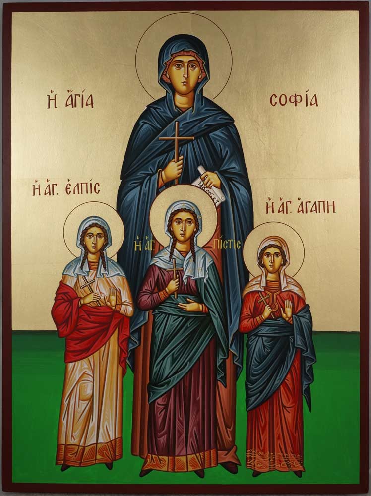 748x1000 St Sophia The Martyr Hand Painted Icon