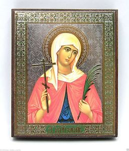 257x300 Icon Saint Valentine Wood Board Consecrated Cviataia Valentina