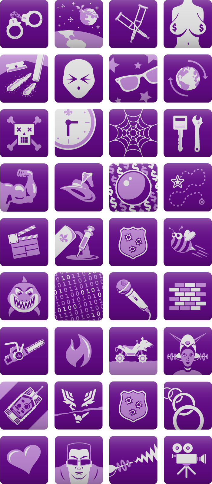 700x1600 John Anderson Design Portfolio Achievement Icons