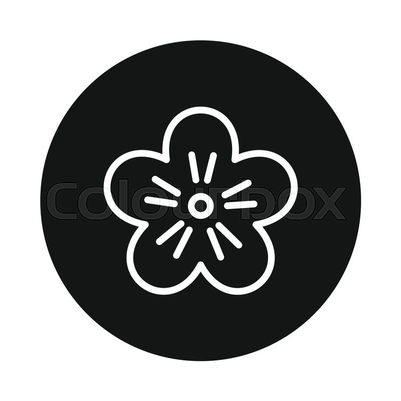 800x800 Japan Flower Sakura Icon Isolated On Stock Vector Colourbox