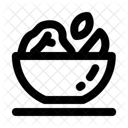 Salad Icon Of Line Style 256x256 Salad Icon Of Line Style