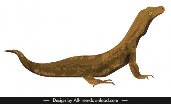 600x364 Salamander Animal Icon Design Cartoon Sketch Free Vector