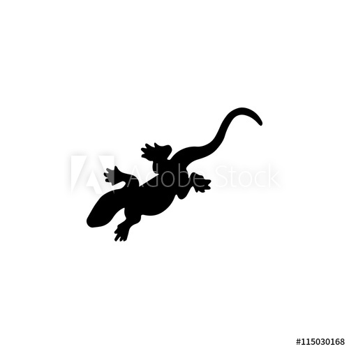 500x500 Salamander Icon Black Icon On White Background