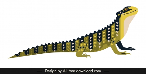 468x237 Salamander Species Icon Colored Classic Decor Vectors Stock