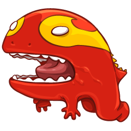 256x256 Monster Mania Salamander Icon, Png Clipart Image