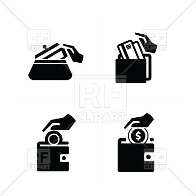 400x400 Wallet With Money Sign Salary Icon Vector Image Of Business