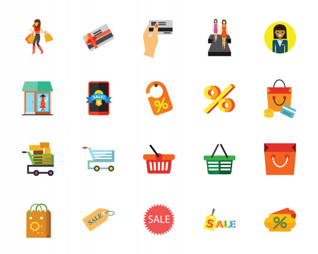 626x500 Sale Icon Set Vector Free Download