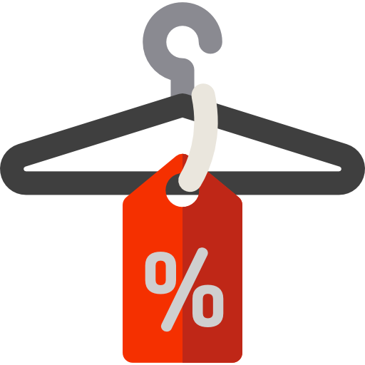 512x512 Clothes, Hanger, Discount, Commerce And Shopping, Sale Icon