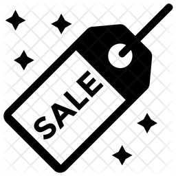 256x256 Sale Tag Icon Of Glyph Style