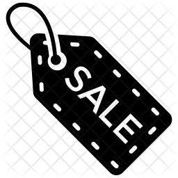 256x256 Sales Tag Icon Of Glyph Style