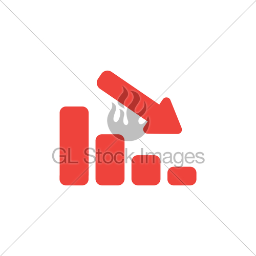 Flat Design Style Vector Concept Of Sales Bar Chart Icon Gl 500x500 Flat Design Style Vector Concept Of Sales Bar Chart Icon Gl