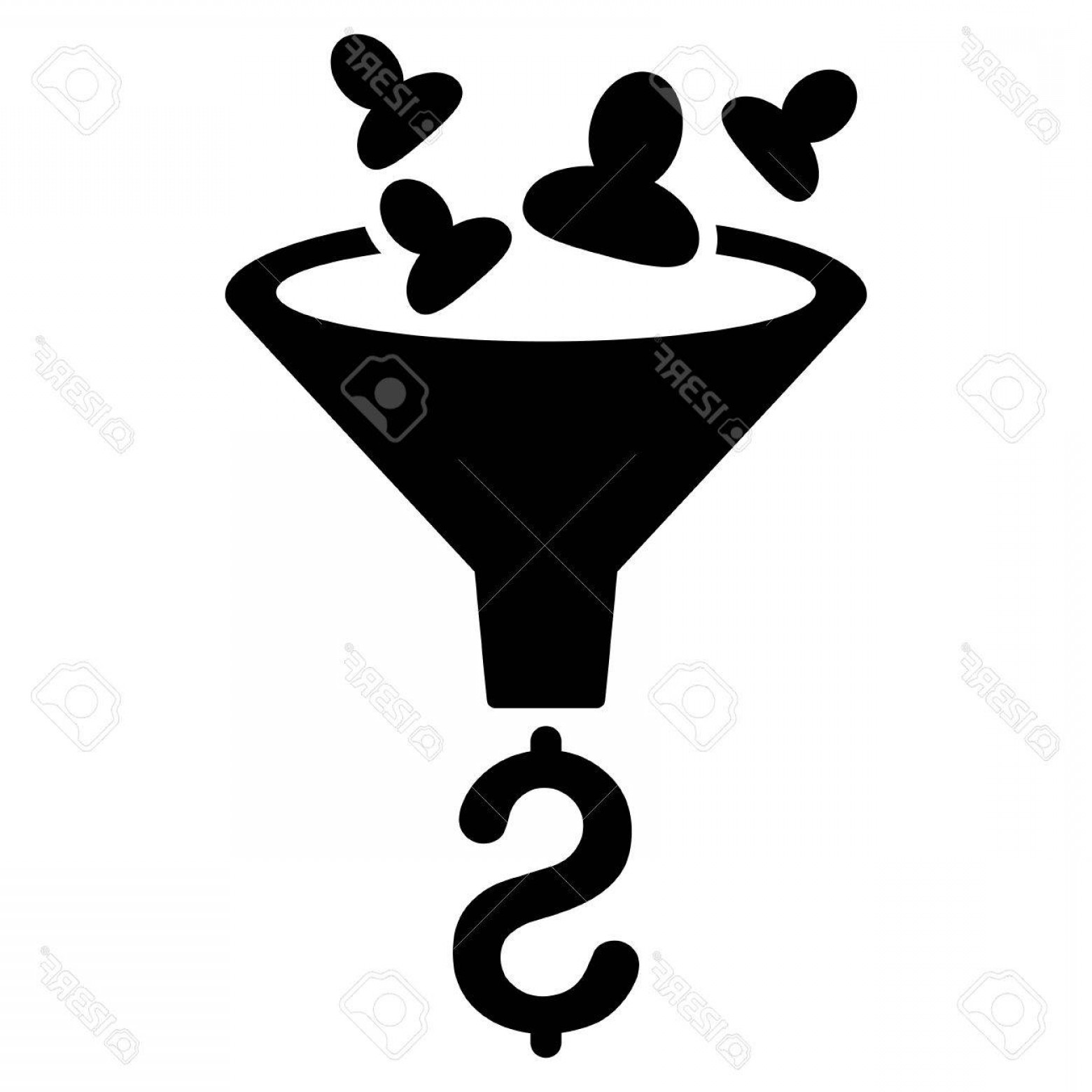 1560x1560 Photostock Vector Sales Funnel Icon Vector Style Is Flat Iconic