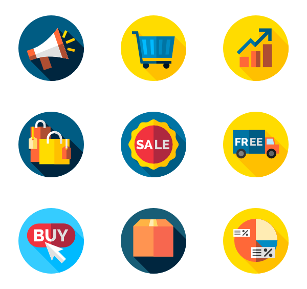 600x564 Online Sales Icon Packs