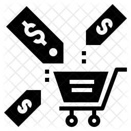 256x256 Sales Icon Of Glyph Style