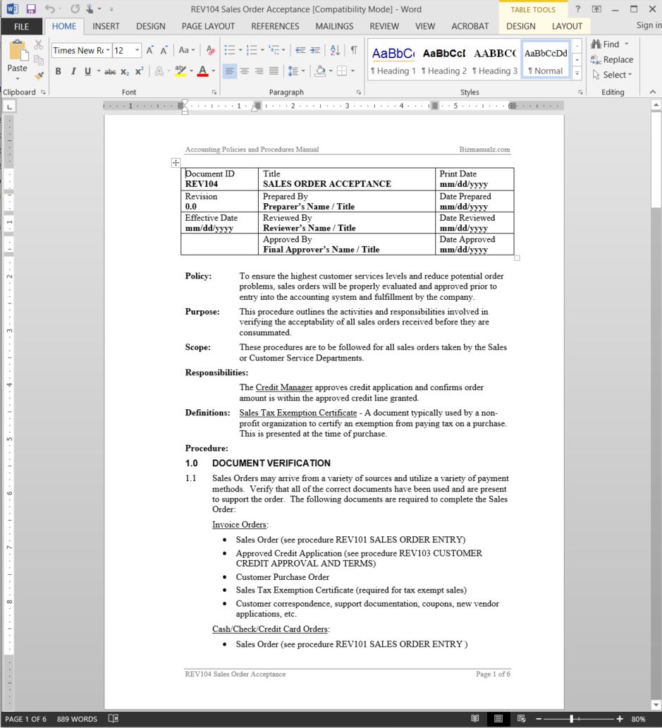 939x1032 Sales Order Acceptance Procedure