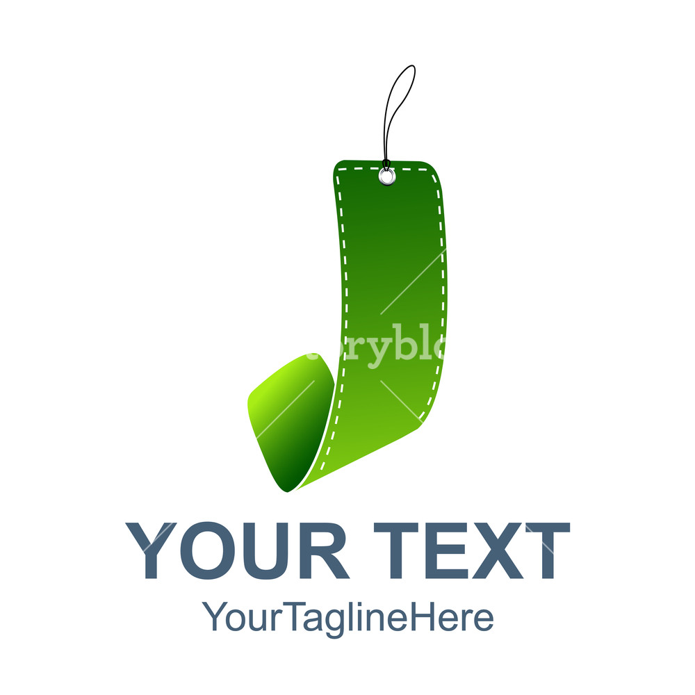 1000x1000 Letter J Price Tag Label Icon Sales Promotion Marketing Discount