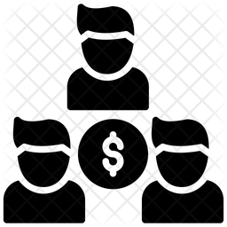 256x256 Sales Team Icon Of Glyph Style