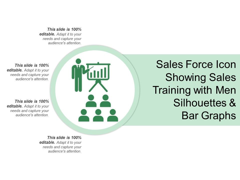 960x720 Sales Force Icon Showing Sales Training With Men Silhouettes
