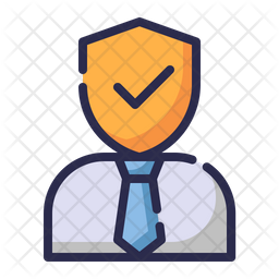 256x256 Salesman Icon Of Colored Outline Style