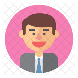 256x256 Salesman Icon Of Flat Style