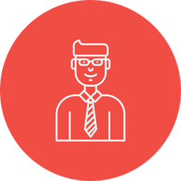 256x256 Salesman Icon Of Line Style
