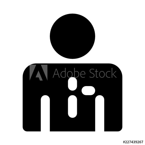 500x500 Salesperson Account Manager Person Vector Icon