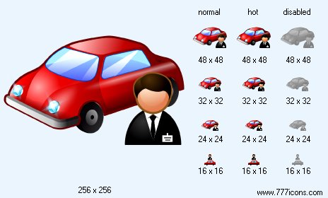 464x280 Car Salesman Icon Car Icon Library