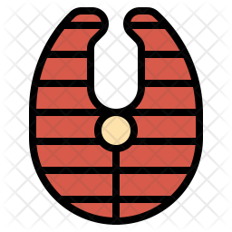 256x256 Salmon Icon Of Colored Outline Style