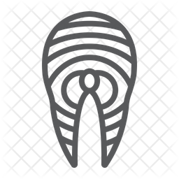 256x256 Salmon Icon Of Line Style