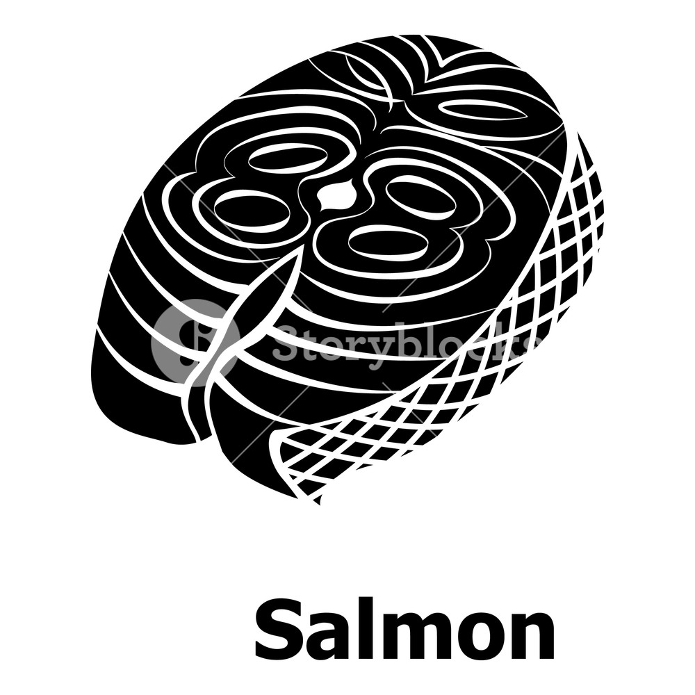 1000x1000 Salmon Icon Simple Illustration Of Salmon Vector Icon For Web