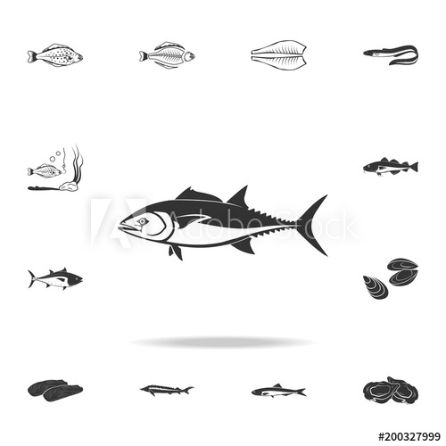 500x500 Salmon Icon Detailed Set Of Fish Illustrations Premium Quality