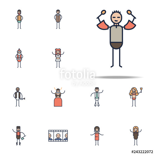 500x500 Salsa Musician Icon Linear Musical Genres Icons Universal Set