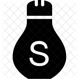 256x256 Salt Shaker Icon Of Glyph Style