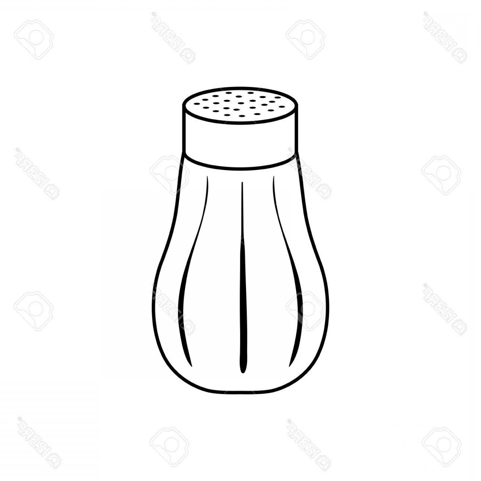 1560x1560 Photostock Vector Isolated Salt Shaker Icon Vector Illustration